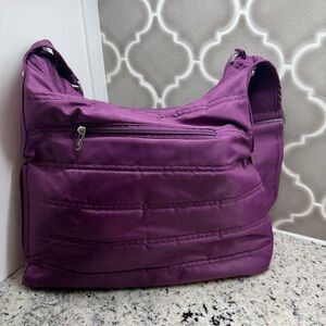 Lug Purple Quilted Crossbody Shoulder Bag